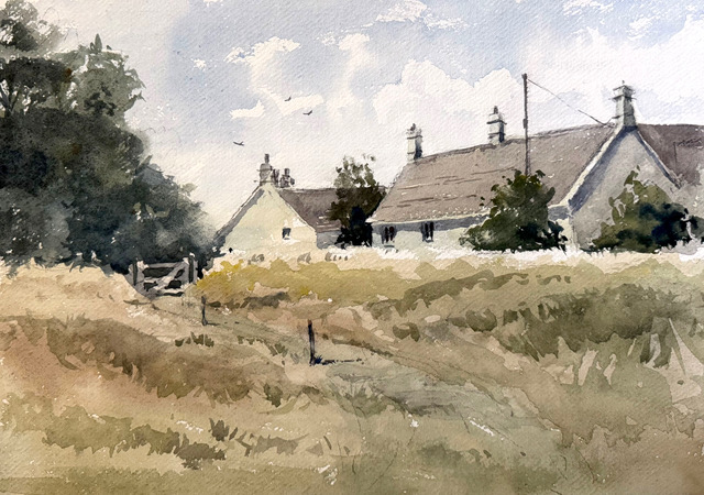 Beginners next set to intermediates in Watercolour with Andrew Hucklesby PWS 3rd April