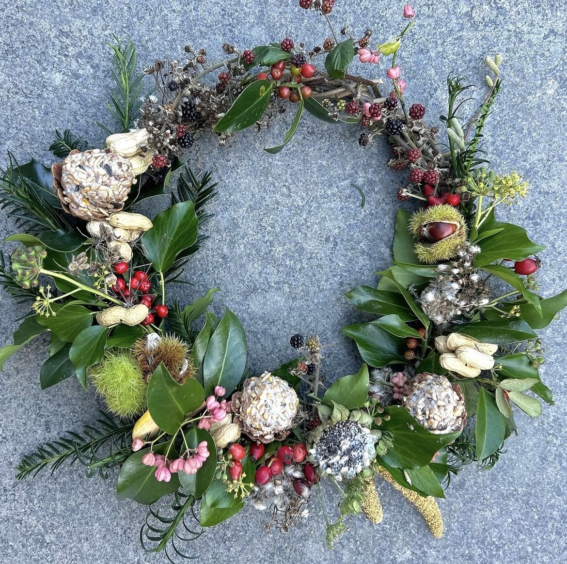 Bird Feeder Wreath Making Workshop with Angela Read - 8th November Afternoon